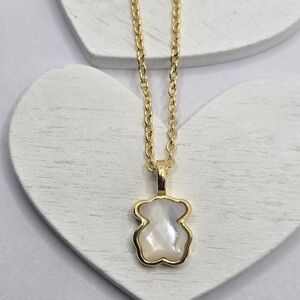 Tous Short Vermeil Necklace with mother-of-pearl bear motif Icon Color